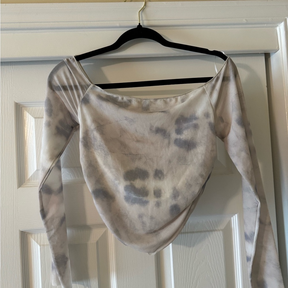 ZARA Off the Shoulder Cream Top